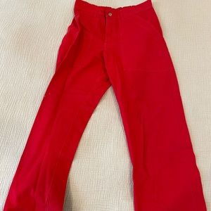 Big bud press red work pants